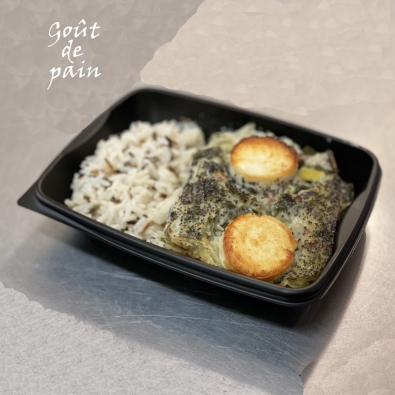 PLAT DU JOUR GRATIN POIREAUX CHEVRE