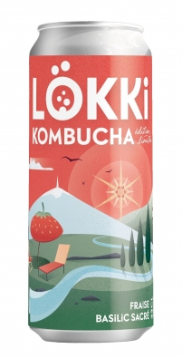 KOMBUCHA LOKKI FRAISE BASILIC 33CL