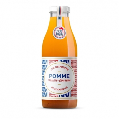 JUS POMME VANILLE BIO 75 CL COQ TOQUE