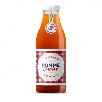 JUS POMME-FRAISE BIO 75 CL COQ TOQUE