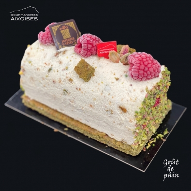 BUCHE 5/6 P. NOUGAT GLACE FRAMBOISES